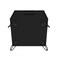 Manhattan Comfort Rockefeller Nightstand 2.0 in Black, PK2 2-102GMC2 - alternate 5